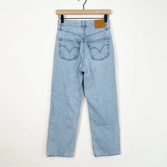 Levi's Ribcage Straight Ankle Jeans Size 25 - Picture 9 of 15